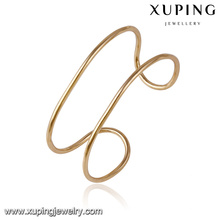 51604 brazalete de aleación de cobre de Xuping moda brazalete sin piedra